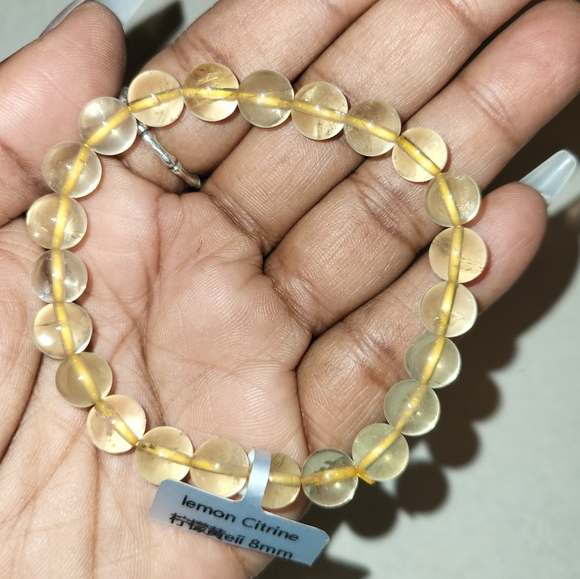 Lemon Citrine Beaded Bracelet - Picture 4 of 4